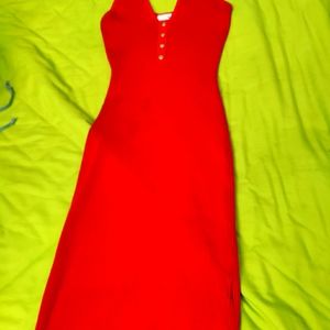 Bundle dress-Red-sizeS